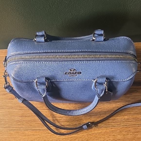Coach Sky Blue Satchel - Picture 2 of 5